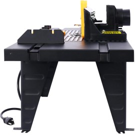 SPOFLYINN Router Table Aluminum Top Electric Benchtop Router Table With Precise Miter Gauge Multifunctional Fence 1 PIS_00XP Router Table black