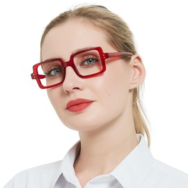 OCCI CHIARI Red Reading Glasses 1.50 Womens Trendy Designer Reader 150(1.0 1.25 1.5 1.75 2.0 2.25 2.5 2.75 3.0 3.5 4.0 5.0 6.0)