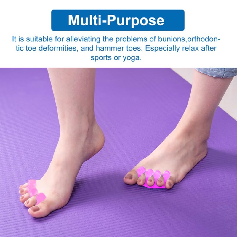 ZaxSota Pedicure Toe Separators for Bunion Relief & Nail Polish