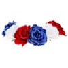 Womens Hawaiian Stretch Rose Flower Headband Floral Crown for Garland