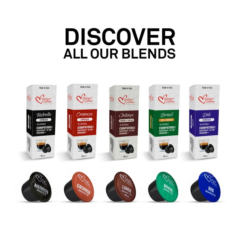 ITALIAN COFFEE FOR ESPRESSO LOVERS Italian Coffee capsules compatible with