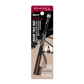 Brow This Way Professional Pencil - 004 Brack Brown by Rimmel London for Women - 0.05 oz Eyebrow Pencil