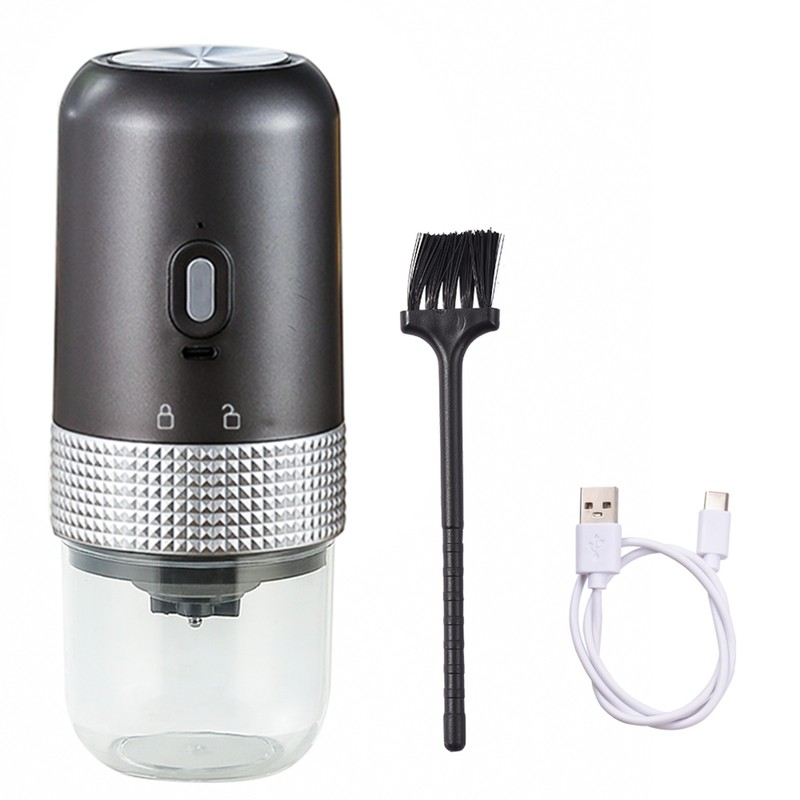 Portable Electric Burr Coffee Grinder 13W 200ml USB Rechargeable Adjustable