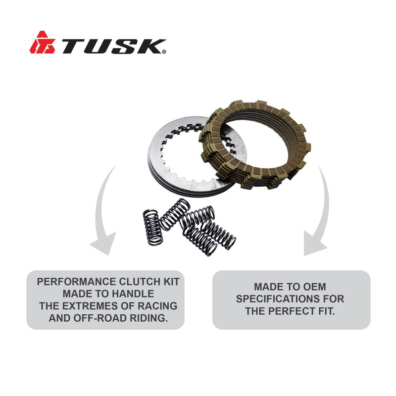 Tusk Clutch Kit with Heavy Duty Springs Compatible With Honda