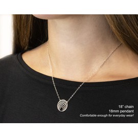 EFYTAL Inspirational Gifts, 925 Sterling Silver Hope Linear Necklace, Geometric Pendant Jewelry for Women, Motivational Gifts for Her, Encouragement