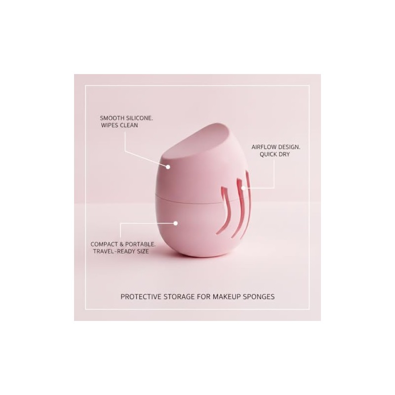 Makeup Sponge Holder, Compact Lightweight Accessory for Travel and Daily