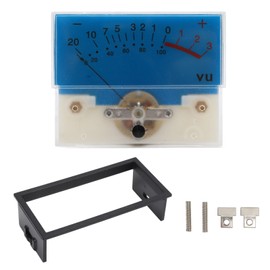 VU Meter Header 12V High Accuracy Sound DB Level Header Power Amplifier Level Meter with Backlight 500UA 650 Ω Blue