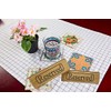 Set of 2 Wooden Table Reserved Bar Restaurant Cafe Reserved