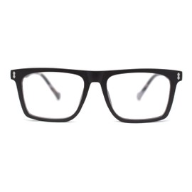 Stylish Classy Squared Rectangle Horn Rim Plastic Fashion Reading Glasses Brown Tortoise +1.00