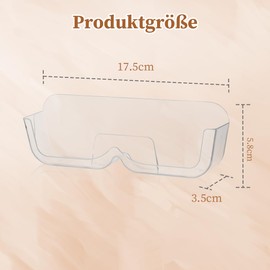 LongHoneySong Glasses Holder Wall Sunglasses Storage Glasses Storage Glasses Storage Box Sunglasses Case Car (Transparent)