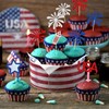 24 piezas de decoración para cupcakes del Día de la