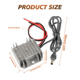 JAMHER 12V to 30V DC 3.5A Step Up Converter Kit Starlink Mini 12V Adapter DC Step Up Converter for Truck RV No Worry About Voltage Drop or Rise