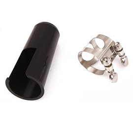 Metal Ligature + Cap Clip Fastener for Clarinet Mouthpiece