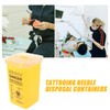 FOMIYES Multi-Purpose Sharps Container 0.26 Gallon Capacity, Yellow Pp Plastic