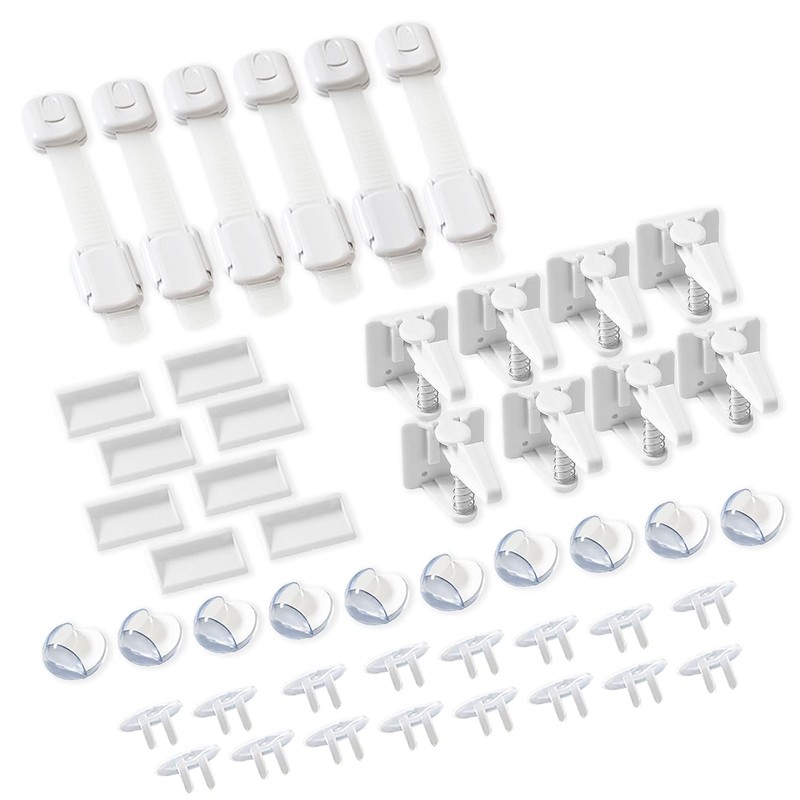 Inaya Complete Baby Proofing Kit - Child Safety Hidden Locks