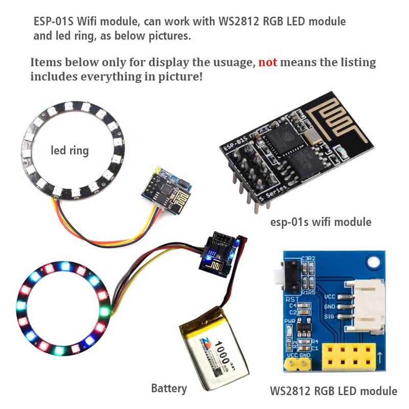 12 Bits 12X WS2812 RGB LED WS2812B 5050 Full Colour
