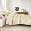 JYHOPE Ultrasonic Reversible Quilt Set with 1 Quilt and 2