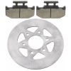 Caltric Rear Parking Brake Disc Rotor W/Pads for Yamaha Rhino