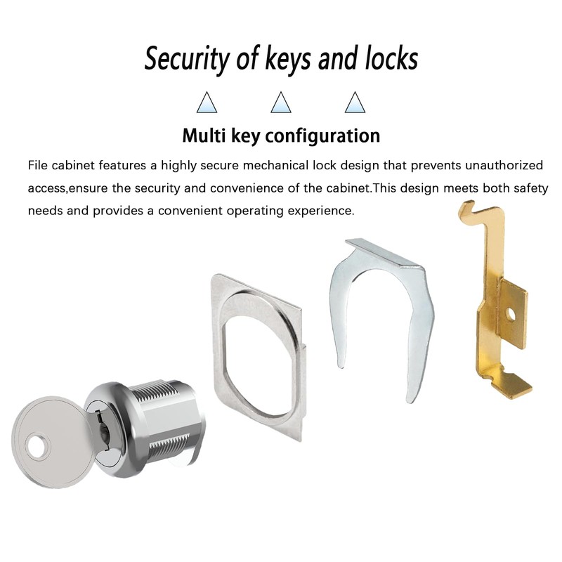 Vertical File Cabinet Lock Kit for HON F24 & F28(2185),Replacement