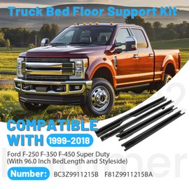 ECOTRIC Short Bed Crossmember Kit Compatible with 1999-2018 Ford F-250 F-350 F-450 Super Duty Replacement for BC3Z9911215B F81Z9911215BA Bed Rails