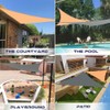 Triangular sun sail, 3 x 3 x 3 m, triangular