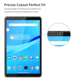 Orzero (2 Pack) Tempered Glass Screen Protector Compatible for Lenovo Tab M8 8 inch (Not for Tab M8 4th 2023), Protector De Pantalla 9 Hardness HD Anti-Scratch Full-Coverage