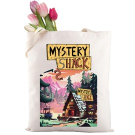 Gravity-f Mystery Shack Tote Bag Cartoon TV Show Fan Gift Bill Cipherr Tote Bag (MYSTERY SHACK tote bag CA)