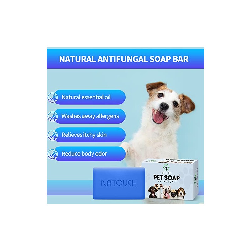 Jabn antimictico para Perros, champ para Perros contra alergias y