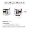 OVSAL 2PCS Electric Bass Guitar Knobs Dome Metal Guitar Knobs