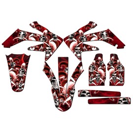 Senge Graphics Inc 2004-2005 CRF 250 R JESTER Red Senge Graphics Kit Compatible with Honda - Base Kit, 19/21