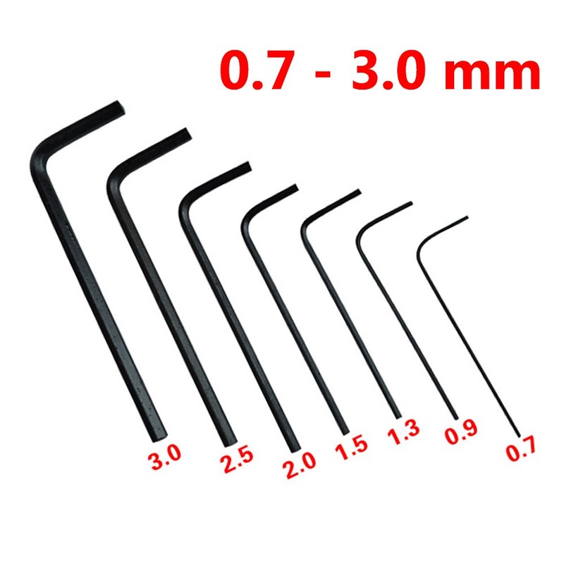 AXTZWKL 7Pcs/Set Hexagon Hex Allen Key Set Wrench Screwdriver Tool