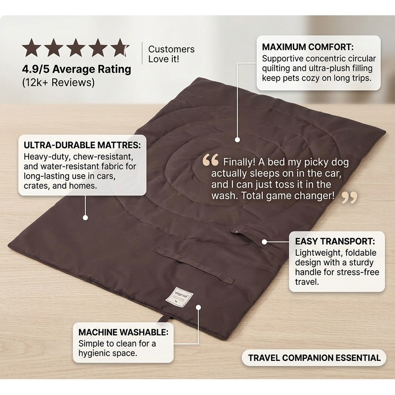 Waterproof Dog Blanket for Resting – Foldable 95 x 65