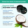 Activated Charcoal Teeth Whitening Set, Pulver-Zahnpasta, Zahnpulver aus Kokosnusskohle -