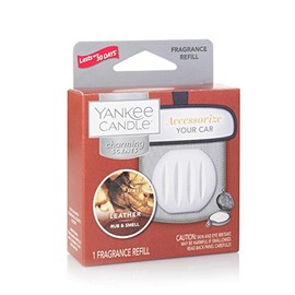 Yankee Candle Charming Scents Car Air Freshener Refill, Leather