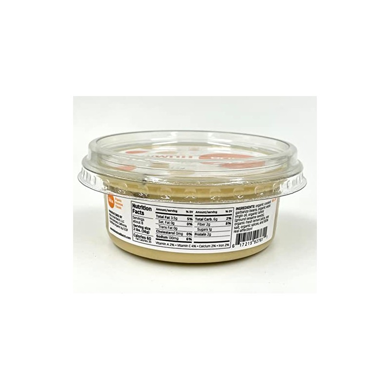 Baba Organic Hummus (8 oz) - USDA Organic, Gluten Free,