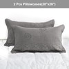 BOSOWOS Pillow Shams Standard Size Set of 2, Ultra Soft