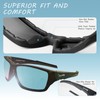 SOL PRO Polarized Riding Sunglasses Foam Padded Wraparound Fit Men