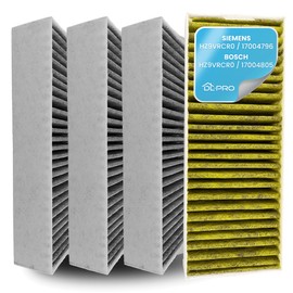 DL-pro Clean Air Activated Carbon Filter 4x Filter Cooker Hood Set for Bosch HEZ9VRCR0 | Siemens HZ9VRCR0 | Neff Z821VR0 | Gaggenau CA282111 | Constructa CZ9VRCR0 192 x 75 x 35 mm Cooker Hood Filter