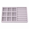 Velvet Jewelry Organizer Tray for Jewelry Storage – 6 Grid,