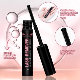 Pro Eyelash Glue Remover 5 ml Lash Remover Cluster Eyelash Remover Eyelash Extensions Remover for DIY Eyelash Extension Individual Eyelashes No Residue
