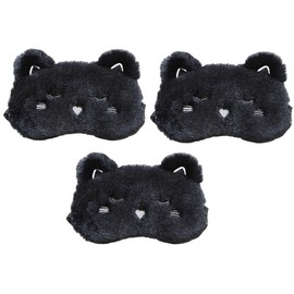 Baluue 3pcs Adorable Cartoon Eye Masks Comfortable Sleep Covers for Travel and Home Breathable and Material for Relaxation and