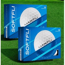 Maxfli SoftFli Golf Balls BULK  24 Pack - Gloss White