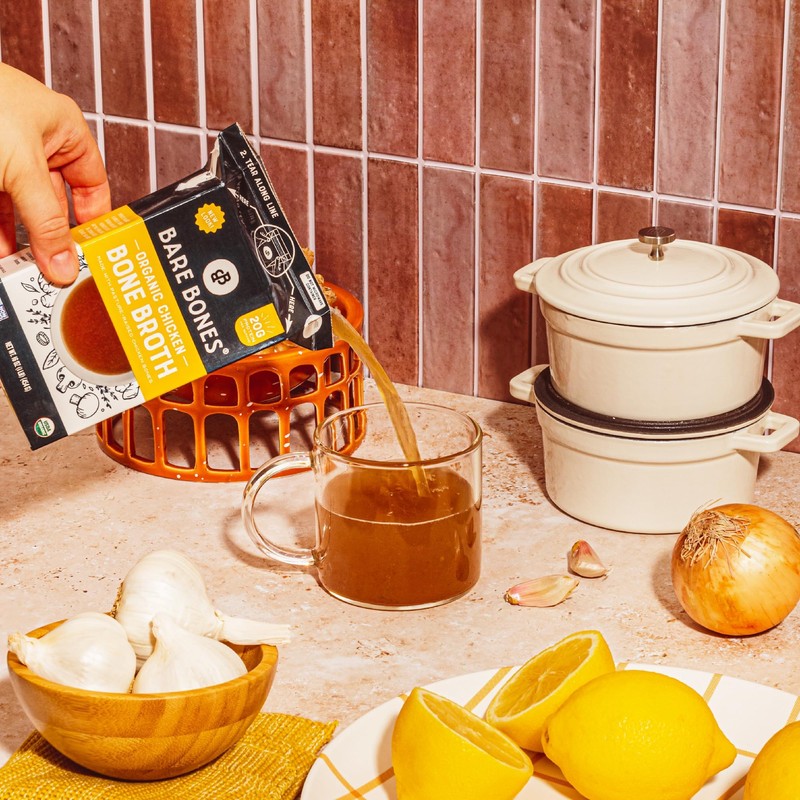 Bare Bones Organic Chicken Bone Broth | Pasture Raised Protein