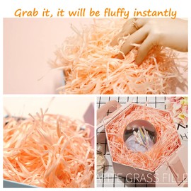 HLNLSU Cut Paper Shred Filler (1 LB) for Packing and Filling Gift Baskets,Multi-color optional (Shallow Robin Egg Blue)