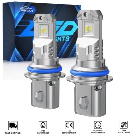 AUIMSOCO For 1991-1996 Buick Roadmaster 6000K LED Headlight Bulbs Kit Super Bright White