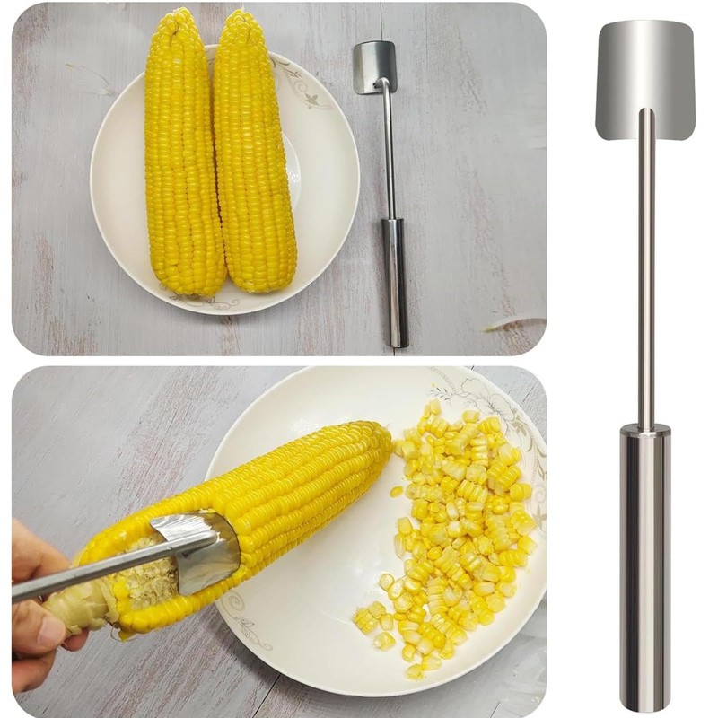 Corn on The Cob Peeler - Stainless Steel Splitter Tool
