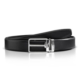 Mens leather belt / Mens belt Pierre Cardin, black, 70154, Größe / Size:105;Farbe / Color:black
