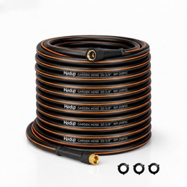 HODUP Heavy Duty Hybrid Rubber Garden Hose 100FT, 5/8"