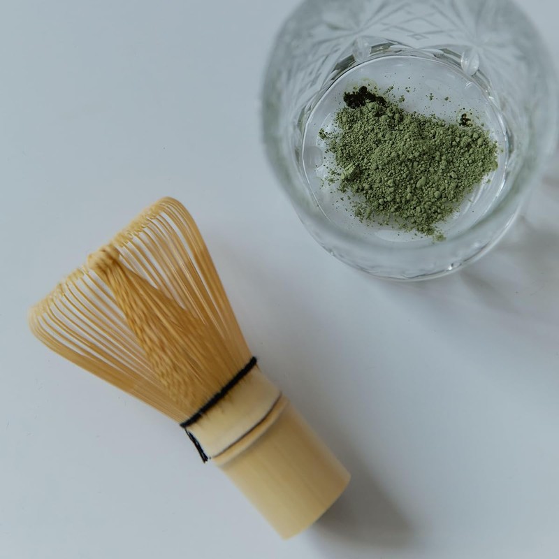 Matcha Whisk, GLADFRESIT 100 Prong Natural Bamboo Matcha Green Tea