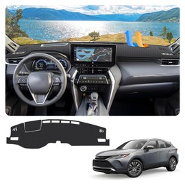 FIILINES Dash Cover Fit for 2021-2024 Toyota Venza Accessories Dashboard Mat Dash Cover for Venza Accessories Sunshade Nonslip Mesh Protector No Glare Black